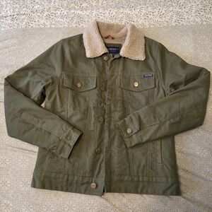Green Sherpa Collar Jacket